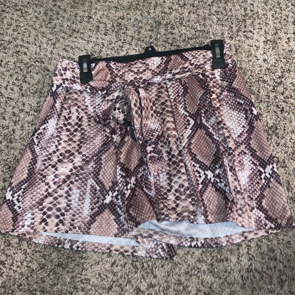 Snakeskin shorts